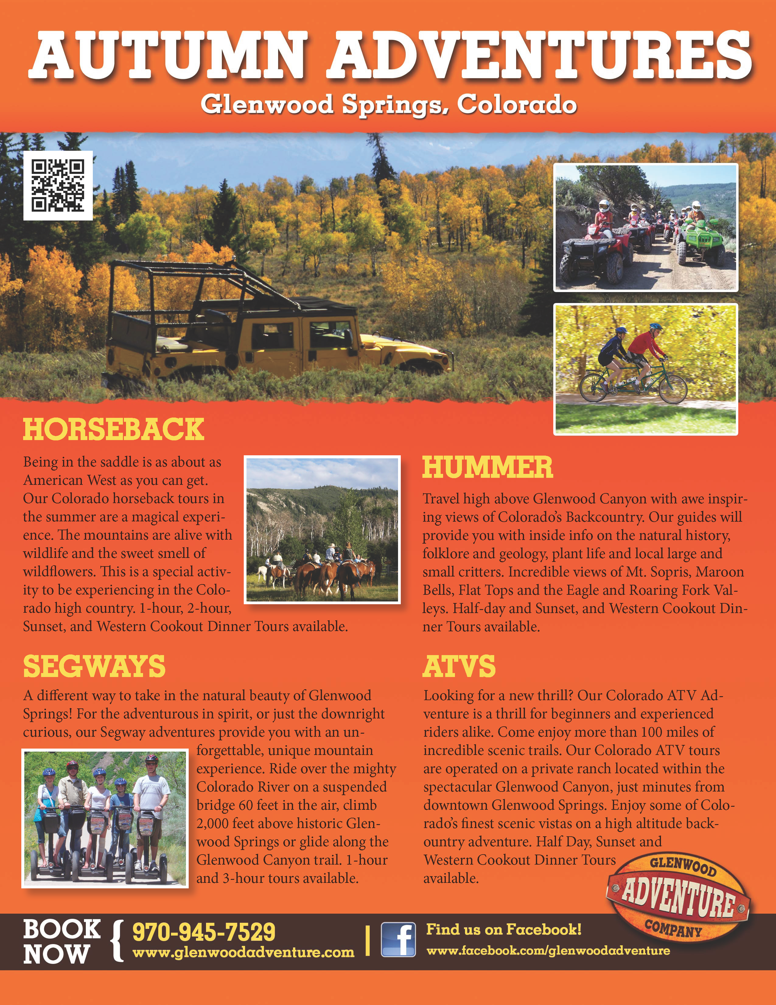 Fall Adventures in Glenwood Springs - Flyer